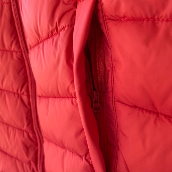 Feel Good Store Orange-Red Zip Up Puffer Vest - Picture 4 of 9